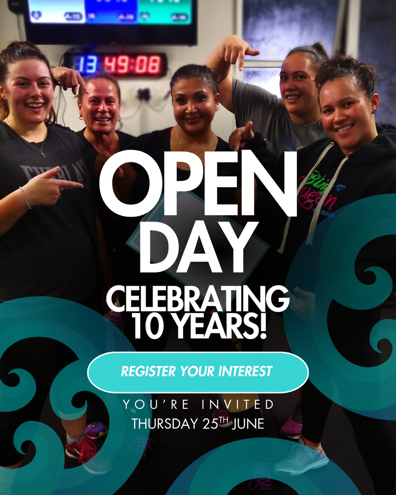 We’re here and we’re ready to host you! 🎉🤝🎂 

📆 Thursday June 25th, 2026
🤷‍♀️ YOU’RE INVITED! 
🔑 Unlock special offers and prizes! 

Our Birthday party is going to be the BIGGEST you have seen yet! 

We’re lowering our joining fee to just $10!
Sign up on any membership and get started ASAP - This time we’re offering a kickstart 10 day challenge for all our new June members and current members. 

Break the ice, get stuck into your Hauora journey and be surrounded by a community who’s in it with you! 🤑

Join us for the 10year OPEN DAY 🔜🔜🔜🔜🔜🔜🔜
June 25th - Save the Date 📅