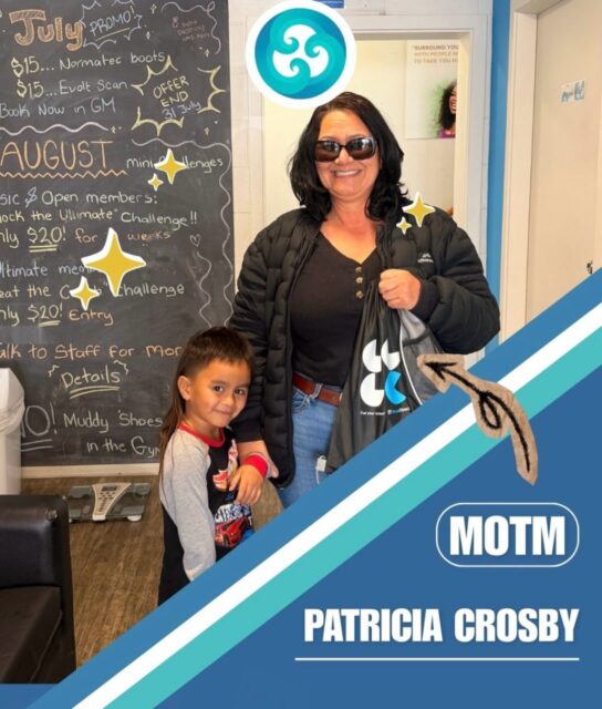 Whoop there she is!! Our Member of the Month Patricia💟 her and Amohia are new to our whare and have stayed strong to their why’s and own personal goals! We wanted to show off and share our acknowledgment to Patricia and Amohia for giving everything a go, while also knowing their limits, meaning they can only push through them❤️‍🔥 Congratulations Pat! Well deserved e hoa!!